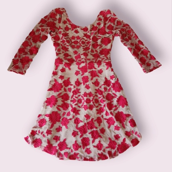 For Love & Lemons Red Temecula Lace Mini Dress - Picture 6 of 7